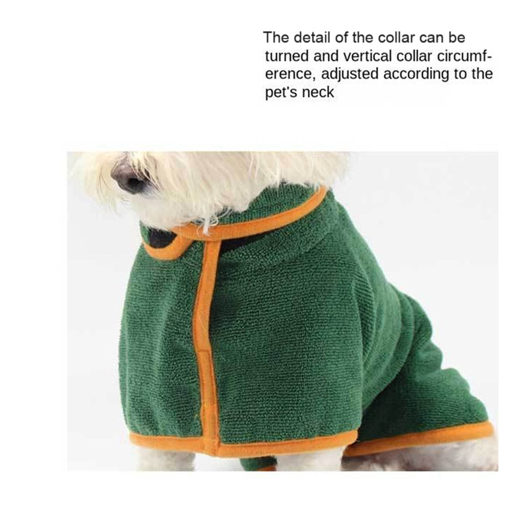 Super Absorbent Dog Bathrobe